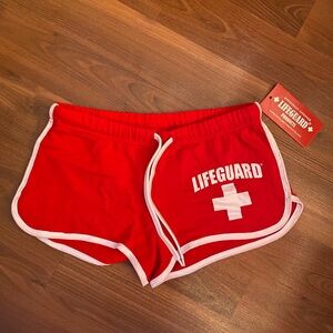 Red Women's Lifeguard Shorts